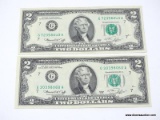 1976 Currency - 2 Two Dollar Bills