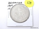 1964 Bermuda - 1 Crown - silver
