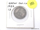 1922 Great Britain 1 Shilling - silver