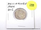1944 Philippines - 20 Centavos - silver