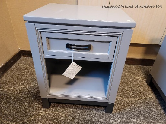 (R3) I32-451N ASPEN HOME FURNITURE HYDE PARK - GRAY NIGHTSTAND. THE HYDE PARK - GRAY COLLECTION