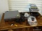 (SUNRM) ELECTRONICS LOT- MAGNAVOX DVD PLAYER, UNITECH CORDLESS PHONE AND VHS TAPES, ITEM IS SOLD AS
