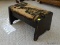 (SUNRM) FOOTSTOOL IN NEED OF UPHOLSTERY- 14 IN X 8 IN X 8 IN, ITEM IS SOLD AS IS WHERE IS WITH NO