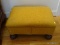 (MBD) VINTAGE FOOT STOOL ON BUN FEET- 22 IN X 15IN X 12 IN, ITEM IS SOLD AS IS WHERE IS WITH NO