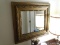 (MBATH) ANTIQUE GOLD GILT MIRROR- 31 IN X 26 IN, ITEM IS SOLD AS IS WHERE IS WITH NO GUARANTEES OR