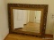 (MBATH) ANTIQUE GOLD GILT MIRROR- 29 IN X 27 IN, ITEM IS SOLD AS IS WHERE IS WITH NO GUARANTEES OR