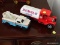 (BD2) 2 TOY TRUCKS, HUMBLE MODEL T TANKER TRUCK AND ETYL DIECAST TRUCK WITH CHERRY PICKER, ITEM IS