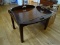 (BD2) MAHOANY BUTLER'S COFFEE TABLE- 28 IN X 23 IN X 21 IN, ITEM IS SOLD AS IS WHERE IS WITH NO
