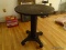 (LR) ANTIQUE MAHOGANY RENAISSANCE REVIVAL EMPIRE STYLE CENTER TABLE- 26 IN DIA. X 30 IN H, ITEM IS