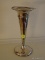 (LR) MFH STERLING SILVER TRUMPET VASE WITH DINGS- 8 IN H, ITEM IS SOLD AS IS WHERE IS WITH NO