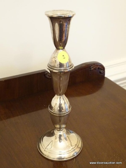(DR) DUCHIN STERLING CANDLE HOLDER- 10 IN H, ITEM IS SOLD AS IS WHERE IS WITH NO GUARANTEES OR