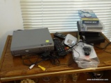 (SUNRM) ELECTRONICS LOT- MAGNAVOX DVD PLAYER, UNITECH CORDLESS PHONE AND VHS TAPES, ITEM IS SOLD AS