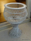 (SUNRM) WICKER PLANTER- 16 IN X 24 IN, ITEM IS SOLD AS IS WHERE IS WITH NO GUARANTEES OR WARRANTY.