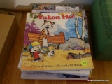 (MBD) 5 CALVIN AND HOBBES COMIC BOOKS AND 100 YRS OF NEWSPAPER COMICS, ITEM IS SOLD AS IS WHERE IS