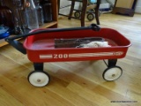 (bd2) child's metal little red wagon- 21 in x 10 in x 9 in, ITEM IS SOLD AS IS WHERE IS WITH NO