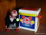 (BD2) VINTAGE TOY BOUNCING CLOWN AND JACK IIN THE BOX TOYS, ITEM IS SOLD AS IS WHERE IS WITH NO