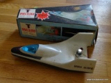 (BD2) BATTERY OPERATED SPACE GLIDER TOY IN ORIGINAL BOX, ITEM IS SOLD AS IS WHERE IS WITH NO