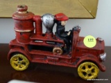 (BD2) CAST IRON REPLICA FIRE ENGINE- 6 IN L, ITEM IS SOLD AS IS WHERE IS WITH NO GUARANTEES OR