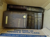 (BD2) 12 VOLUMES OF 1887 ED.OF WORKS BY GEORGE ELIOT AND THACKERY, ITEM IS SOLD AS IS WHERE IS WITH