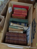 (BD2) 16 VINTAGE BOOKS, ITEM IS SOLD AS IS WHERE IS WITH NO GUARANTEES OR WARRANTY. NO REFUNDS OR