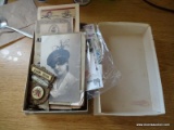(KIT) MISCELL BOX LOT- VINTAGE US GOV'T THRIFT CARD, HOW TO BE A SOLDIER, ARMY SONG BOOK, PORTRAIT