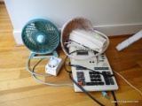 (UPBD) LOT OF ELECTRONICS- PHONE, ADDING MACHINE AND FAN, ITEM IS SOLD AS IS WHERE IS WITH NO