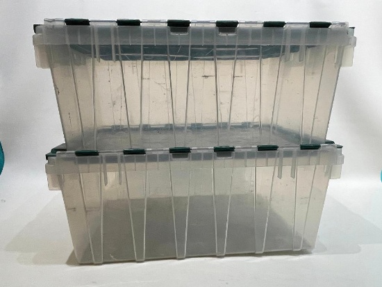 (12L) PLASTIC KEEP BOX STORAGE TOTE BIN (22 X 15 X 9)