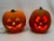 (5E) JACK O LANTERN PUMPKIN ELECTRIC LIGHTED 8 INCH