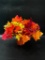 (4D) 12 INCH AUTUMN LEAVES FALL HARVEST CENTERPIECE DECORATION