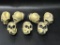 (10J) CREEPY SKULL SOFT LATEX DOORKNOB COVERS HALLOWEEN DECORATION