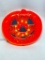 (3C) VINTAGE JACK O LANTERN PLASTIC FLASHING LIGHT PUMPKIN WORKS (13 INCHES)