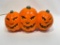 (8H) LIGHTED ELECTRIC JACK O LANTERN PUMPKIN TRIO NEEDS BULB