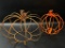 (7G) WIRE FRAME PUMPKINS 16 & 10 INCH