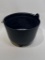 (7G) 12 INCH BLACK PLASTIC WITCHES CAULDRON