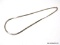 .925 STERLING SILVER LADIES HERRINGBONE NECKLACE 18 IN. LONG ITEM IS SOLD AS IS WHERE IS WITH NO