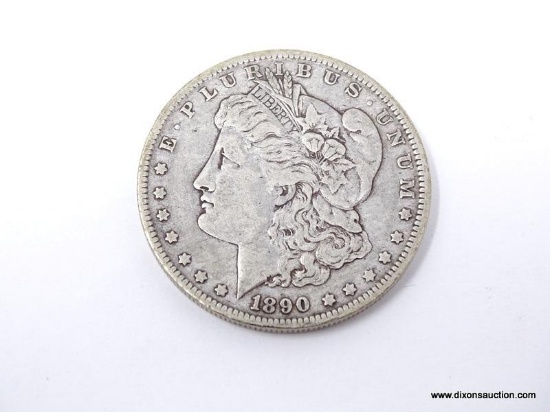 1890-O EXTRA FINE MORGAN SILVER DOLLAR. ITEM IS SOLD AS IS WHERE IS WITH NO GUARANTEES OR WARRANTY.
