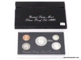 1997 U.S. MINT SILVER PROOF SET. ITEM IS SOLD AS IS WHERE IS WITH NO GUARANTEES OR WARRANTY. NO