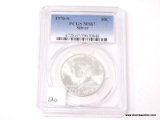 1976-S PCGS MS67 SILVER KENNEDY HALF DOLLAR. ITEM IS SOLD AS IS WHERE IS WITH NO GUARANTEES OR