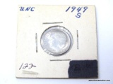 1949-S GEM UNCIRCULATED ROOSEVELT DIME. ITEM IS SOLD AS IS WHERE IS WITH NO GUARANTEES OR WARRANTY.