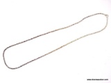 .925 STERLING SILVER LADIES TWISTED HERRINGBONE 20 IN NECKLACE. ITEM IS SOLD AS IS WHERE IS WITH NO