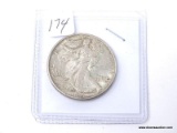 1943 P UNCIRCULATED WALKING LIBERTY HALF DOLLAR. ITEM IS SOLD AS IS WHERE IS WITH NO GUARANTEES OR