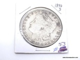 1896 MORGAN SILVER DOLLAR EXTRA FINE. SEMI-KEY DATE. ITEM IS SOLD AS IS WHERE IS WITH NO GUARANTEES