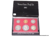 1981 U.S. PROOF SET. ITEM IS SOLD AS IS WHERE IS WITH NO GUARANTEES OR WARRANTY. NO REFUNDS OR