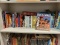 (BAY 7) SHELF LOT OF ASSORTED BOOKS TO INCLUDE TITLES SUCH AS THE SHACK, RAINSONG, BARGAIN BOOK, THE