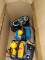 (BAY 7) BOX LOT TO INCLUDE 3 PLUG-IN TV GAMES TO INCLUDE PAC-MAN, SUPER PAC-MAN, AND WORLD POKER