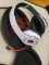 (BAY 7) SET OF RED AND WHITE BEATS BY DRE HEADPHONES. ITEM IS SOLD AS IS WHERE IS WITH NO GUARANTEES