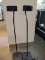 (SC) PAIR OF BOSE SIDE SPEAKERS ON STANDS. EACH MEASURES 38 IN TALL. ITEM IS SOLD AS IS WHERE IS