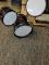 3 PIECE KIDS DRUM SET. ITEM IS SOLD AS IS WHERE IS WITH NO GUARANTEES OR WARRANTY, NO REFUNDS OR