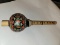 (SC) HANDMADE SNAKE CHARMERS PUNGI FLUTE WITH RED, BLACK, AND GREEN PAINTED DESIGN. ITEM IS SOLD AS