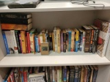 (BAY 7) SHELF LOT OF ASSORTED BOOKS TO INCLUDE TITLES SUCH AS HARRY POTTER YEARS 6 AND 7, MASTERING